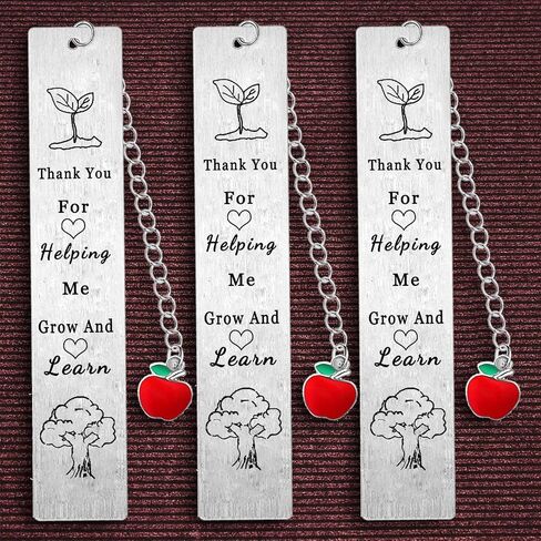 3 PC Teacher Bookmark Gifts Appreciation Gifts for Teacher Thank You Gifts Thank You Teacher Gifts Bookmark for Teacher Birthday Retirement Teachers Day Gifts from Teacher in Saudi Arabia