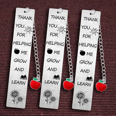 3 PC Teacher Bookmark Gifts Appreciation Gifts for Teacher Thank You Gifts Thank You Teacher Gifts Bookmark for Teacher Birthday Retirement Teachers Day Gifts from Teacher in Saudi Arabia