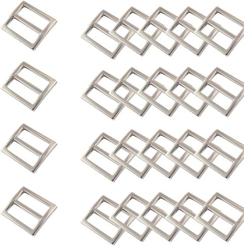 Rainbow Metal Slide Buckle - 25mm Metal Adjustable Rectangular Buckle Dog Collar Backpack Wallet Hardware Belt in Saudi Arabia