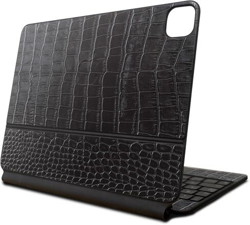 Skin Compatible with Apple Magic Keyboard for iPad Pro 13‑inch (M4) 2024 - Black Gator Skin - Premium 3M Vinyl Protective Wrap Decal Cover - Easy to Apply | Crafted in The USA by MightySkins in Kuwait