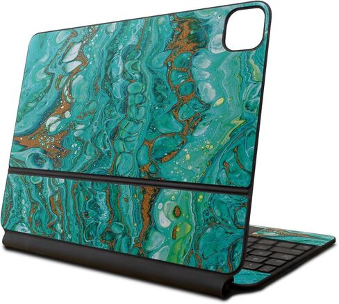 Skin Compatible with Apple Magic Keyboard for iPad Pro 13‑inch (M4) 2024 - Black Gator Skin - Premium 3M Vinyl Protective Wrap Decal Cover - Easy to Apply | Crafted in The USA by MightySkins in Kuwait