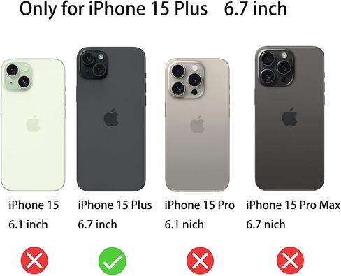 2 حزمة من الزجاج المقسى المضاد للخصوصية باللون الأزرق لهاتف iPhone 15 Plus مقاس 6.7 بوصة واقي شاشة مضاد للتجسس ومضاد للرؤية مطلي بالكهرباء متدرج ملون in Kuwait
