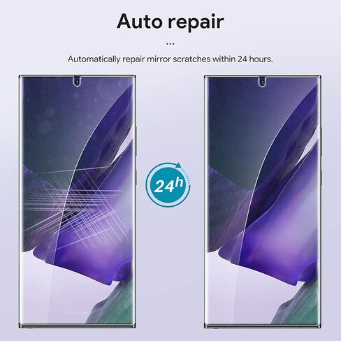 [2+2 Pack] LϟK Compatible for Samsung Galaxy Note 20 5G SM-N9810, 2 Pack Flexible TPU Film Screen Protector & 2 Pack Camera Lens Protector Alignment Frame HD Clear Bubble Free Flexible TPU Film in Kuwait