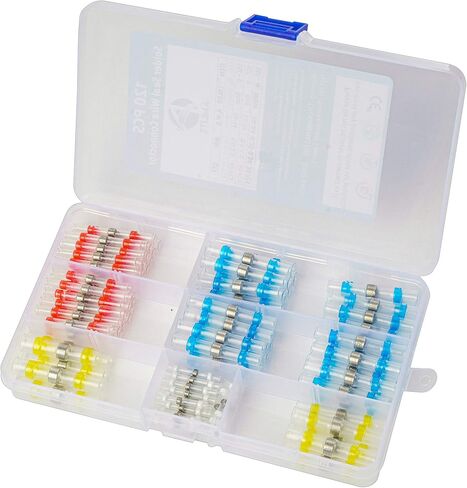 300 PCS Insulated Wire Electrical Connectors - Butt, Ring, Spade, Quick Disconnect - Crimp Terminals Connectors Assortment Kit in Saudi Arabia