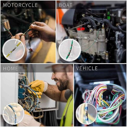 300 PCS Insulated Wire Electrical Connectors - Butt, Ring, Spade, Quick Disconnect - Crimp Terminals Connectors Assortment Kit in Saudi Arabia