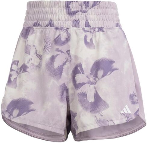 adidas Women's Pacer Essentials All Over Printed Flower Tie-dye Knit Shorts in Saudi Arabia