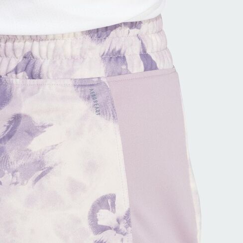 adidas Women's Pacer Essentials All Over Printed Flower Tie-dye Knit Shorts in Saudi Arabia