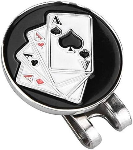 علامات كرة الجولف مع مشبك قبعة الجولف المغناطيسي لأوراق اللعب على شكل علامة كروية لإكسسوارات كرة الجولف in Kuwait