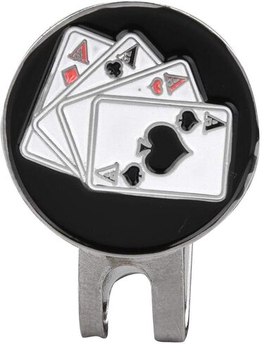 علامات كرة الجولف مع مشبك قبعة الجولف المغناطيسي لأوراق اللعب على شكل علامة كروية لإكسسوارات كرة الجولف in Kuwait