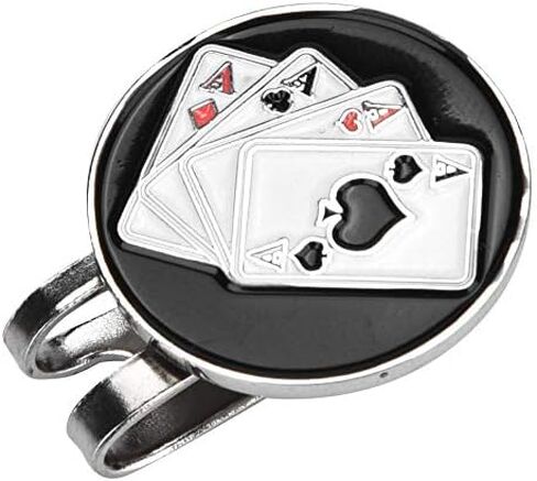 علامات كرة الجولف مع مشبك قبعة الجولف المغناطيسي لأوراق اللعب على شكل علامة كروية لإكسسوارات كرة الجولف in Kuwait