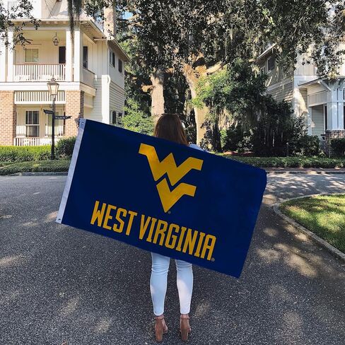 Desert Cactus West Virginia University Flag Mountaineers Banners 100% Polyester Indoor Outdoor 3x5 feet Flags (Style 5) in Saudi Arabia