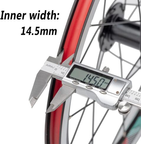 BUCKLOS Folding Bike Wheelset 20 inch 406 451 Black/Red Aluminum Alloy Wheels, V Brake/Disc Brake Quick Release 20H Bicycle Wheelset for 7 8 9 10 11 Speed Cassette in Saudi Arabia