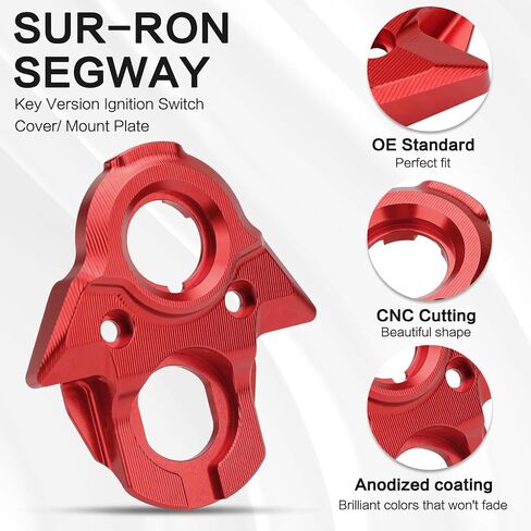 CNC Aluminum Sur Ron Ignition Key Switch Cover Compatible wiht Surron Light Bee S X LBX Segway X160 X260,Electric Dirt Bike Parts (Black) in Kuwait