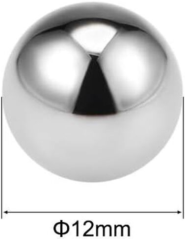 uxcell Precision Balls 12mm Solid Chrome Steel G10 for Ball Bearing Keychain Wheel 100pcs in Saudi Arabia