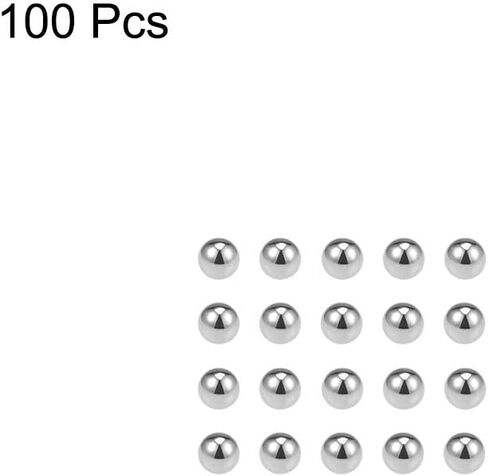 uxcell Precision Balls 12mm Solid Chrome Steel G10 for Ball Bearing Keychain Wheel 100pcs in Saudi Arabia