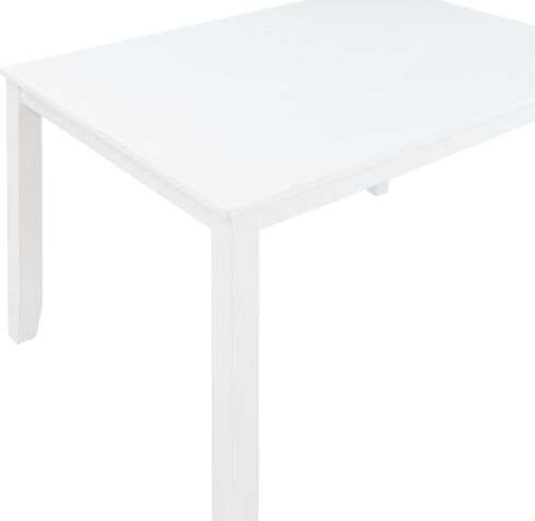 New Classic Furniture Trellis 5-Piece Solid Wood Dining Table Set, White in Saudi Arabia