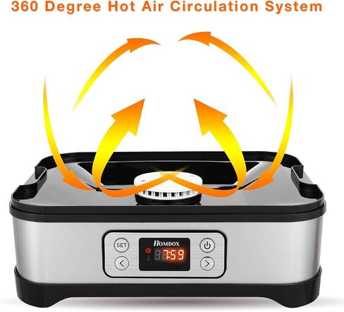 Food Dehydrator Machine, 400W Electric Fruit Dryer with 8 Trays, Digital Timer and Temperature Control, for Jerky/Meat/Beef/Vegetable in Saudi Arabia