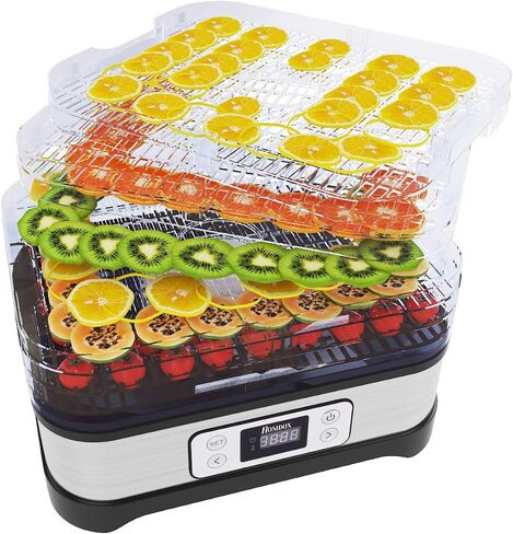 Food Dehydrator Machine, 400W Electric Fruit Dryer with 8 Trays, Digital Timer and Temperature Control, for Jerky/Meat/Beef/Vegetable in Saudi Arabia