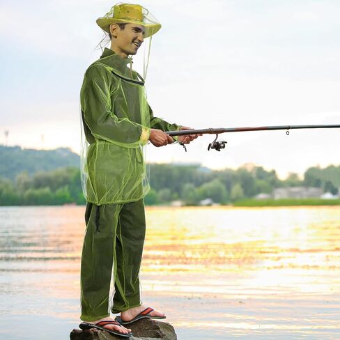 3 مجموعات من بدلات شبكة البعوض، سراويل شبكية للحشرات، سترة شبكية ذات قلنسوة، مجموعات سراويل خفيفة الوزن وقابلة للتنفس، ملابس للجسم مقاومة للحشرات لصيد الأسماك والمشي لمسافات طويلة والتخييم والزراعة والبستنة، مقاس L/XL in Kuwait