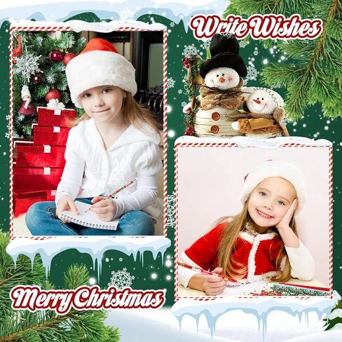 Yexiya Christmas Pencils Bulk for Kids Colorful Wood Pencils with Erasers, Snowman, Santa and Elk Design for Office School,12 Styles(48 Pcs) in Saudi Arabia