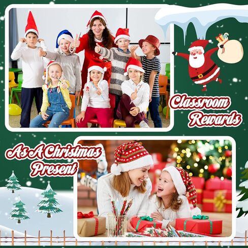 Yexiya Christmas Pencils Bulk for Kids Colorful Wood Pencils with Erasers, Snowman, Santa and Elk Design for Office School,12 Styles(48 Pcs) in Saudi Arabia