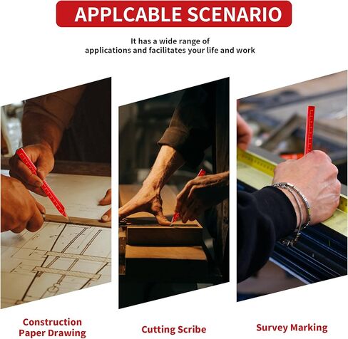 204 قطعة من أقلام رصاص النجار، 200 قطعة من أقلام الرصاص المسطحة مقاس 7 بوصة مع 2 مبراة وممحاة، مجموعة أقلام رصاص للمقاولات لأداة وضع علامات على الأعمال الخشبية in Kuwait