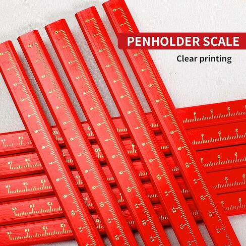 204 قطعة من أقلام رصاص النجار، 200 قطعة من أقلام الرصاص المسطحة مقاس 7 بوصة مع 2 مبراة وممحاة، مجموعة أقلام رصاص للمقاولات لأداة وضع علامات على الأعمال الخشبية in Kuwait