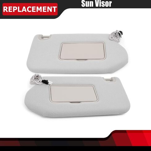 FEXON Driver & Passenger Side Sun Visor Compatible with Nissan Pathfinder 2013-2018/Infiniti QX60 2014-2017/Infiniti JX35 2013 Replaces 96401-9PB0A, 96400-9PB0A (Left& Right 2pcs,Grey) in Saudi Arabia