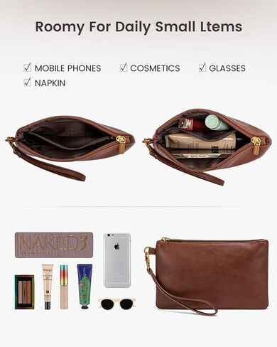 LOVEVOOK Laptop Tote Bag for Women, Vintage Leather Work Bags 15.6 inch Computer Bag, Waterproof Laptop Bag Business Briefcase Office Handbag Purse, Dark Brown in Saudi Arabia