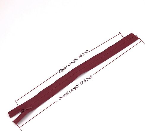 30PCS Nylon Invisible Zipper for Designer/Tailor/Sewer Sewing Craft,Zip Open & Close Very Smoothly-Random Colors(16 inch) in Saudi Arabia
