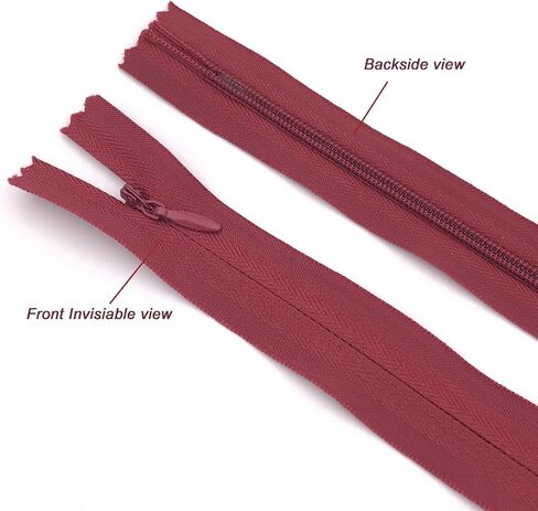 30PCS Nylon Invisible Zipper for Designer/Tailor/Sewer Sewing Craft,Zip Open & Close Very Smoothly-Random Colors(16 inch) in Saudi Arabia