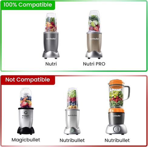 5 قطع غيار من ديلي تريجرز، قطعة واحدة من شفرة استخراج بديلة مع قطعة واحدة من الخلاط 6 شفرات، قطعة واحدة من حشية نوتري وأداة متحركة + فرشاة تنظيف لخلاط نوتري بوليت 600 وات / 900 وات in Kuwait
