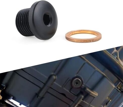 Xitomer M14*1.25p Magnetic Aluminum Oil Drain Plug Drain Bolt Fit for DR650 DR200 96-22 / DL1000 02-22 / LT-A400 02-19 / LT-Z400 09-14 / DR-Z125 03-21, Low Profile Magnetic Oil Drain Plug (Black) in Saudi Arabia