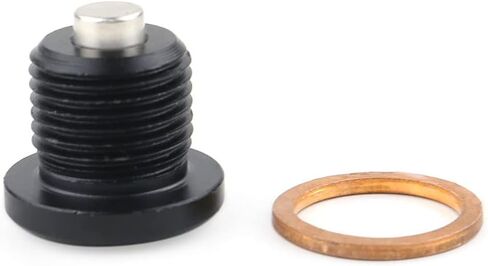 Xitomer M14*1.25p Magnetic Aluminum Oil Drain Plug Drain Bolt Fit for DR650 DR200 96-22 / DL1000 02-22 / LT-A400 02-19 / LT-Z400 09-14 / DR-Z125 03-21, Low Profile Magnetic Oil Drain Plug (Black) in Saudi Arabia