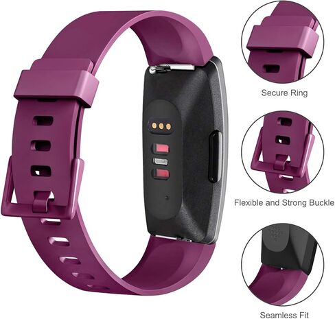 4 عبوات من أساور السيليكون المتوافقة مع سوارين Fitbit Inspire 2 وInspire HR وInspire Bands للنساء والرجال، سوار معصم رياضي بديل لـ Inspire 2 Strap للأطفال Inspire HR متتبع اللياقة البدنية للأولاد والبنات in Kuwait