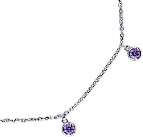 BERRICLE سوار من الفضة الاسترليني مكعب زركونيا CZ فاشن خلخال للكاحل للنساء، مطلي بالروديوم in Kuwait