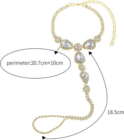 1Pair Bikini Rhinestone Barefoot Sandals Foot Chain Jewelry Wedding Crystal Leg Bracelet Toe Jewelry Summer Beach Rhinestone High Heel Anklet Shoe Chain for Women in Saudi Arabia