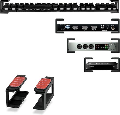 Screwless 1.5" Wide Horizontal Cable Box Mount, Modem, Router, Mesh, Streaming Media Devices & More | Mount Horizontally Any Device Upto 1.5" Wide & 4lb, Strong VHB Adhesive, No Tools by Brainwavz in Saudi Arabia