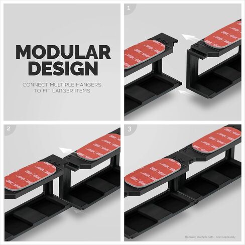 Screwless 1.5" Wide Horizontal Cable Box Mount, Modem, Router, Mesh, Streaming Media Devices & More | Mount Horizontally Any Device Upto 1.5" Wide & 4lb, Strong VHB Adhesive, No Tools by Brainwavz in Saudi Arabia