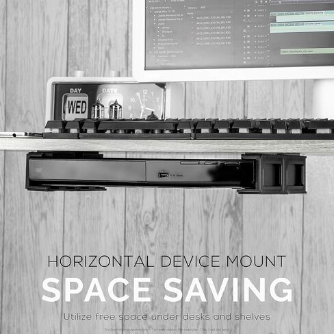 Screwless 1.5" Wide Horizontal Cable Box Mount, Modem, Router, Mesh, Streaming Media Devices & More | Mount Horizontally Any Device Upto 1.5" Wide & 4lb, Strong VHB Adhesive, No Tools by Brainwavz in Saudi Arabia