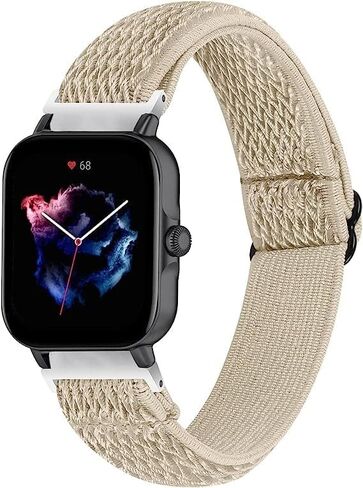 RuenTech 2 Pack Elastic Bands Compatible with iTouch Air 3 40mm Smartwatch Band, Adjustable Nylon Straps Replacement Sport Wristbands for iTouch Air 3 40mm Accessories Women&Men in Saudi Arabia