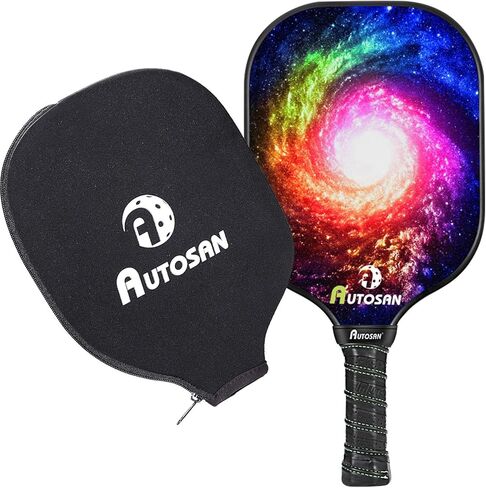 Pickleball Paddle الجرافيت والألياف الزجاجية المركبة للوجه والأراميد على شكل قرص العسل، EdgeSentry يحمي مجداف Pickleball مع غطاء، كتاب إلكتروني للقاعدة، خفيف الوزن 7.2-7.5oz، داخلي وخارجي، طفل، رجال ونساء in Kuwait