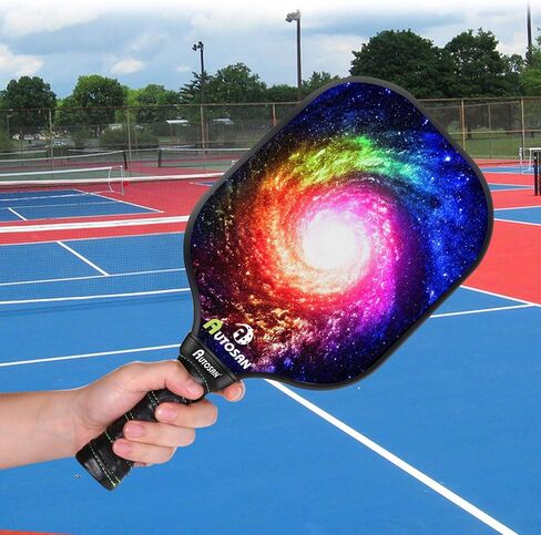 Pickleball Paddle الجرافيت والألياف الزجاجية المركبة للوجه والأراميد على شكل قرص العسل، EdgeSentry يحمي مجداف Pickleball مع غطاء، كتاب إلكتروني للقاعدة، خفيف الوزن 7.2-7.5oz، داخلي وخارجي، طفل، رجال ونساء in Kuwait