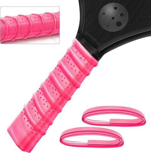 2-Packs Pickleball Paddle Grip Tape with Raised Ridge, Replacement Pickleball Overgrip Wrap for Sweat Absorption&Anti-Slip, Universal Pickle Ball Sport Accessories in Saudi Arabia
