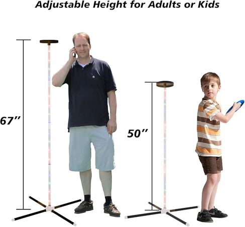 ألعاب الفناء الخارجي من OUTTOY للبالغين والعائلة، مجموعة ألعاب القرص الطائر 2 في 1 Limbo Game مع ضوء، مناسبة للساحات الخلفية والشاطئ والحديقة والحفلات in Kuwait