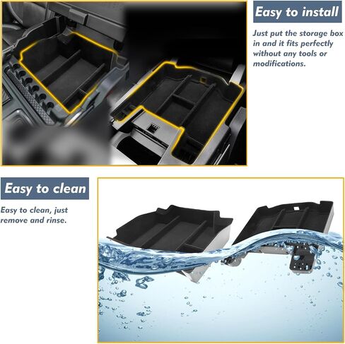 2024 2023 Ram 1500 TRX Center Console Organizer Tray Flocked Liner Storage Box Compatible with 2019 2020 2021 2022 2023 2024 Dodge RAM TRX Truck Accessories 2pcs in Saudi Arabia