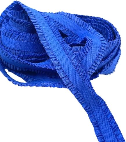 Lmlliang10Yards 0.5inch Elastic Lace Trim, Stretch Cotton Ribbon Soft Frilly Elastic Trim for Sewing, Lingerie,Thongs and DIY Crafts and Sewing Offering(White) in Kuwait