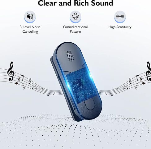 2 ميكروفون لاسلكي Lavalier لجهاز iPhone iPad - Lav Mics طية صدر السترة لتسجيل الفيديو مع علبة البطارية in Kuwait