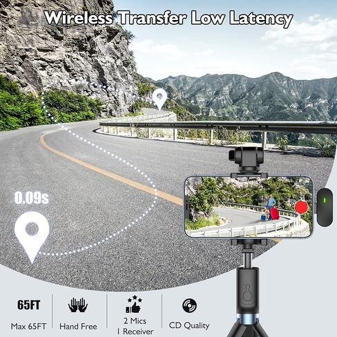 2 ميكروفون لاسلكي Lavalier لجهاز iPhone iPad - Lav Mics طية صدر السترة لتسجيل الفيديو مع علبة البطارية in Kuwait