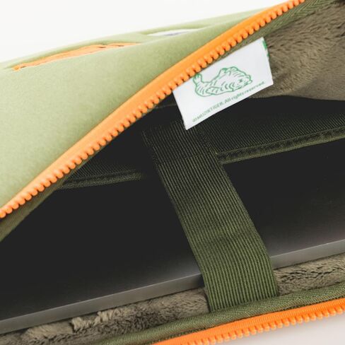 MUZIKTIGER] حافظة كمبيوتر محمول/كمبيوتر لوحي مقاس 12 ~ 14 بوصة، حقيبة iPad - متوافقة مع iPad Pro 12.9 بوصة، MacBook Air وMacBook Pro 13، HP/Dell/Lenovo/Asus/Acer، مع سحابين مزدوجين - نمر كسول in Kuwait